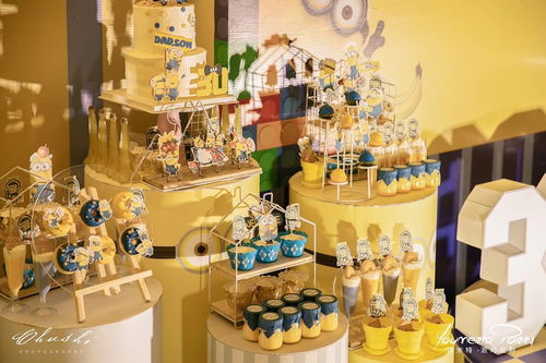 小黄人大眼萌 活泼可爱的宝贝周岁生日宴